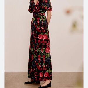 Club Monaco size 4 Floral Wide-Leg Pants